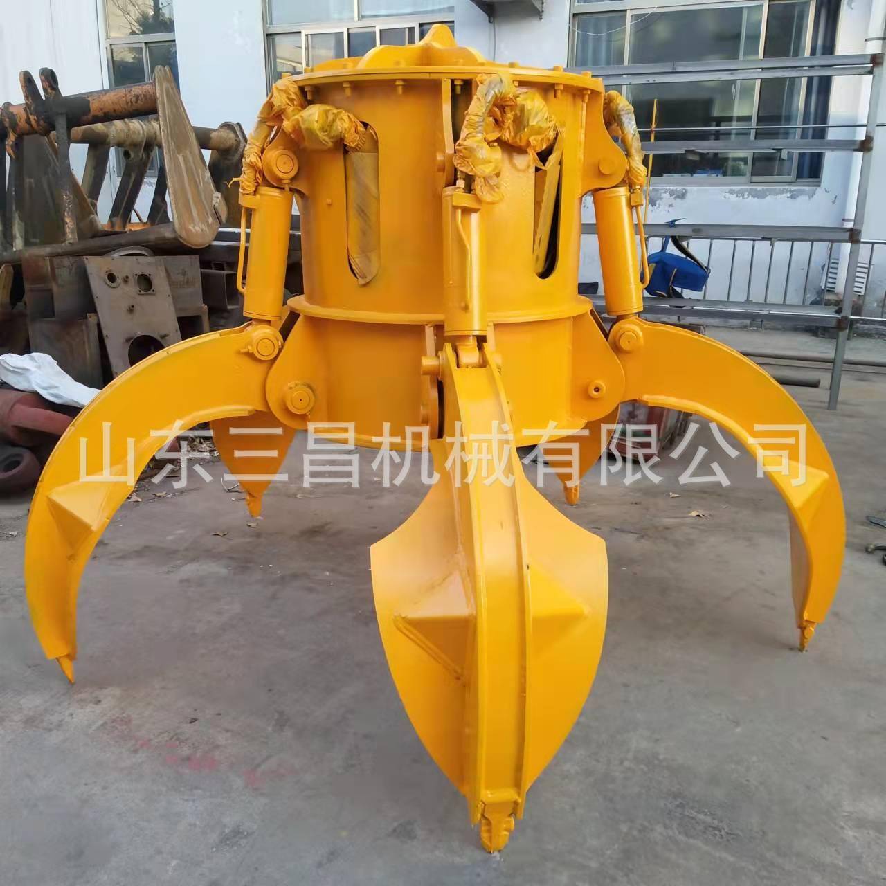 起重行车配件单绳悬抓挂抓斗花废JVR钢梅抓斗机抓取方便电动葫芦