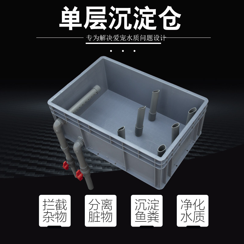 周转箱上置滴滤过滤盒单层打孔干湿分离沼泽滴流沉淀仓升级用配件