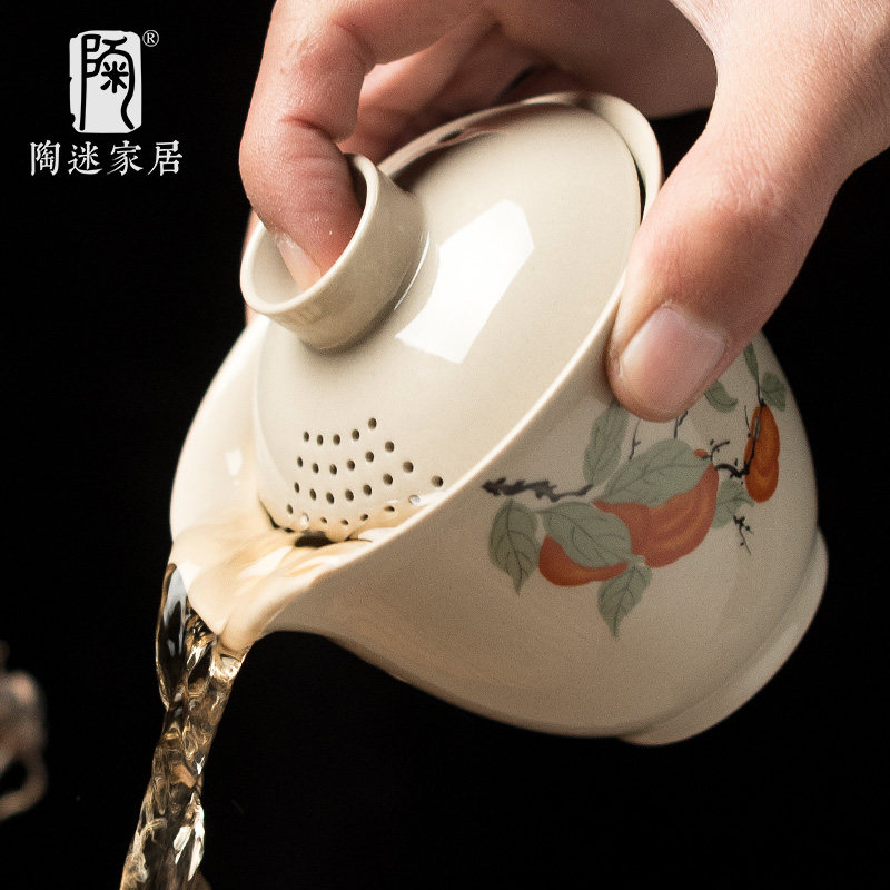 陶迷旅行茶具套装户外快客杯迷你便携包陶瓷一壶三杯功夫泡茶壶