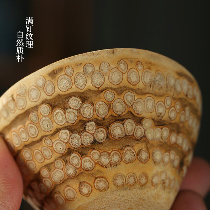 天然手工老竹根茶杯金竹根打磨水杯竹杯子竹雕竹筒竹制品茗杯茶具