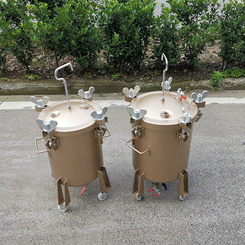 水包水20升多彩喷漆枪30升压力桶仿石漆乳胶漆彩漆水包砂油漆喷涂