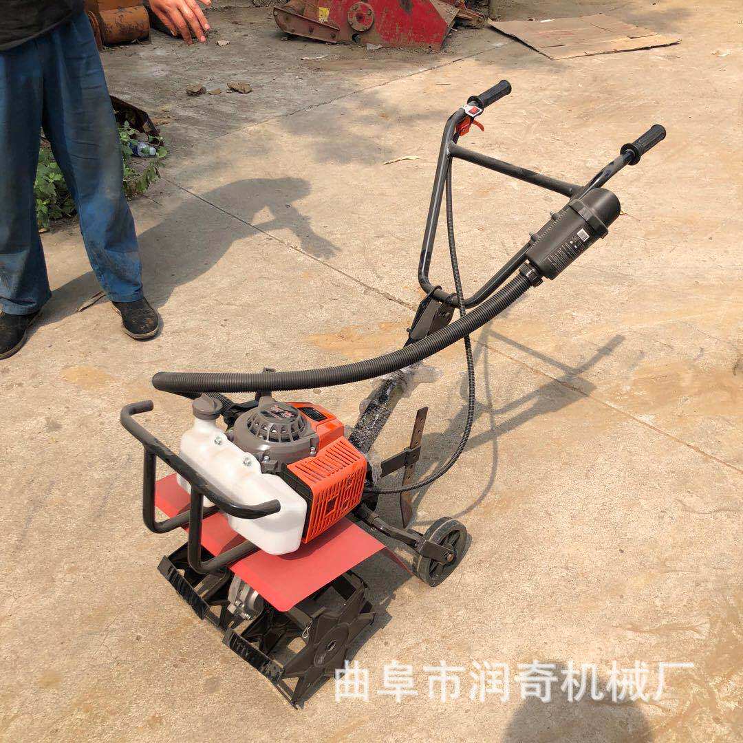 四驱微耕机多功能开沟机犁地机小型耕地机家用农用打田机旋耕机图片