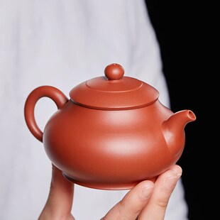 宜兴紫砂壶纯手工泡茶单壶茶具茶壶正宗家用大红袍小容量线潘壶