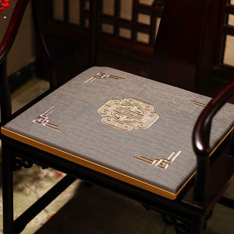 茶桌椅子坐垫中式椅子坐垫实圈椅太师椅座垫红木椅子实木沙发茶桌