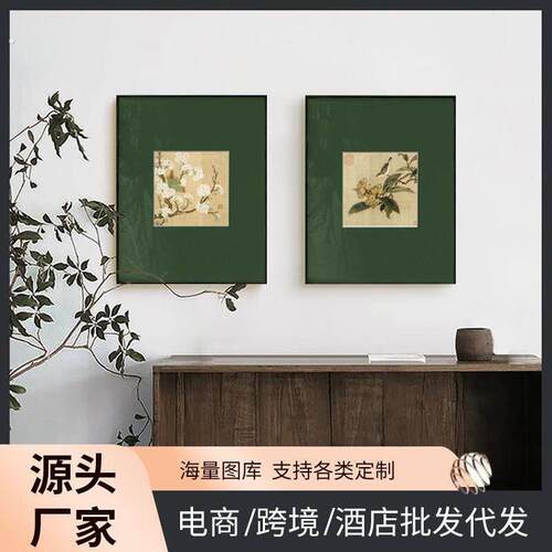 中古风餐厅装饰画高档饭厅复古钟表挂墙画客厅餐桌背景墙时钟挂画