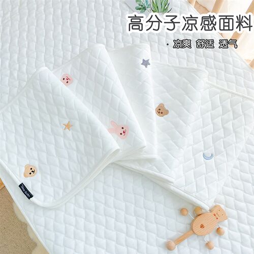 新生婴儿枕头夏季凉感云片枕巾 0-6个月平头枕初生宝宝防吐奶枕垫