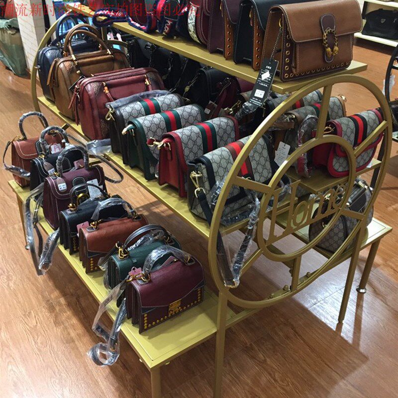 包邮服装店货架展示架中岛架包包展柜多层包架鞋架童装展架流水台