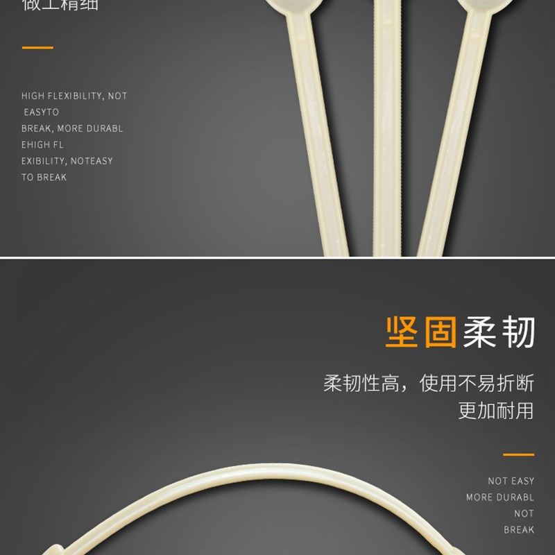 咖啡羹500支一次性黄色塑料咖啡勺搅拌勺勺子调棒品尝勺热饮棒