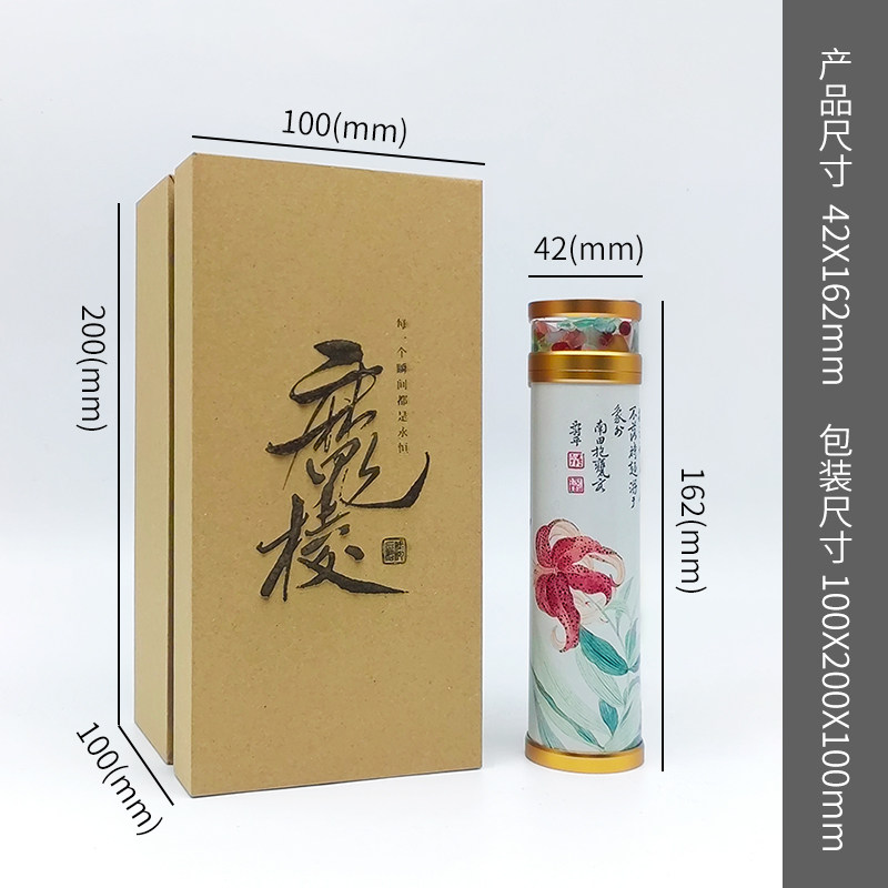 魔棱清代名画万花筒手工艺术品礼盒生日礼物高端礼品可旋转可换头