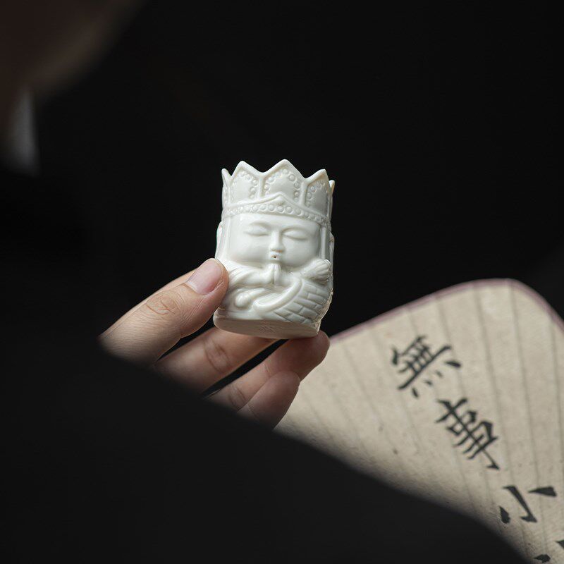 陶瓷盖置高端紫砂壶盖托架家用办公室盖碗盖子茶盖托专用茶道配件