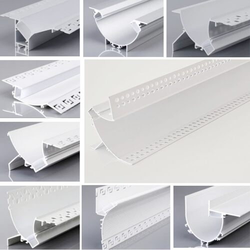 三色变光线形灯轨道嵌入式led灯带铝槽20cm无主灯明装暗装u型灯槽