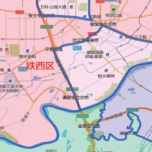 2026新款沈阳市行政地图挂图高清防水墙壁贴超大装饰画实物定制