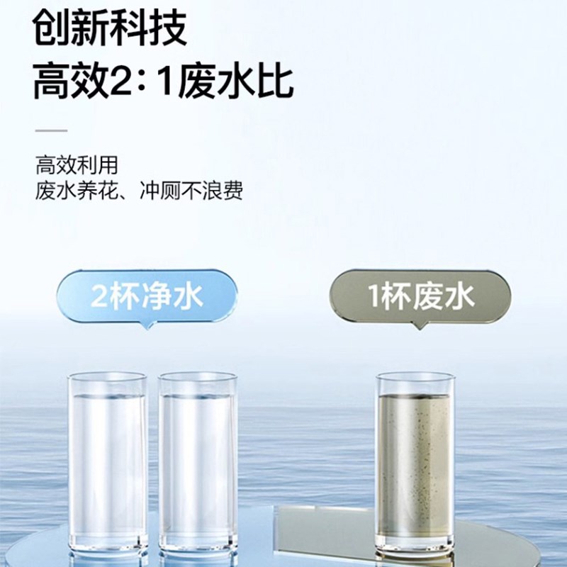芯园净水器直饮家用自来水净水机800G纯水机速热管线机前置过滤器