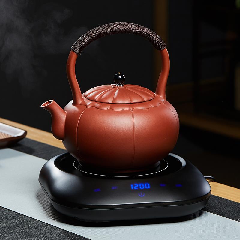 紫砂茶壶烧水壶煮茶器电陶炉茶具可明火煮黑茶家用大号提梁壶手工