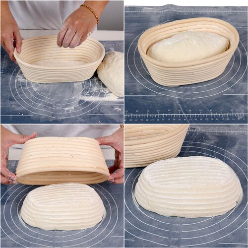 藤编欧包面包发酵篮烤箱椭圆形法棍面团发酵模具家用DIY烘焙工具