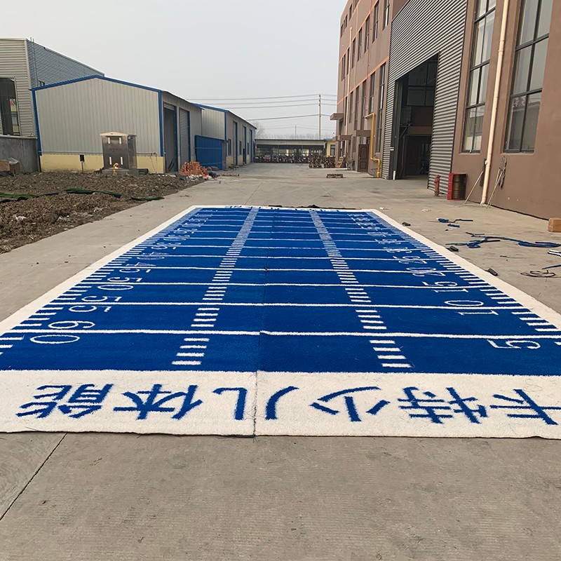 功能性草坪健身房刻度专用草坪图案定制人造草坪私教工作室地毯