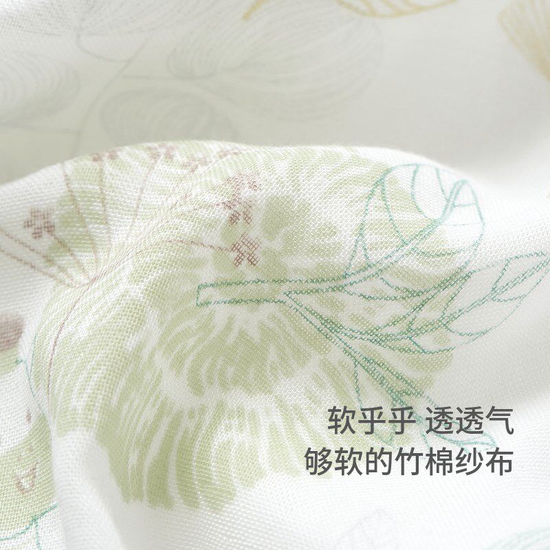 童泰婴儿睡袋春秋宝宝睡衣竹棉纱布夏季薄款儿童分腿防踢被防惊跳