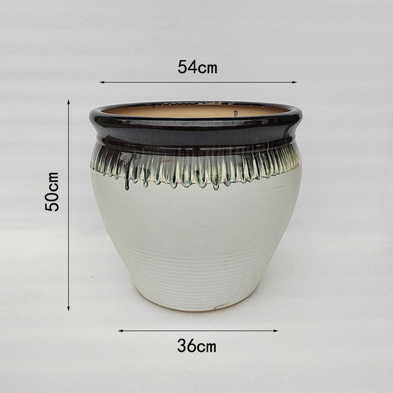花盆陶瓷创意大号清仓特大号龙血树茶花个性客厅家用落地大口径30