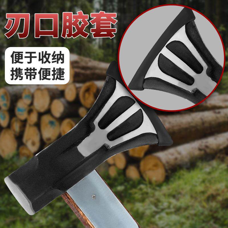 加长柄斧头劈柴斧子户外木工专用手工锻打砍骨刀全钢开山斧消防斧