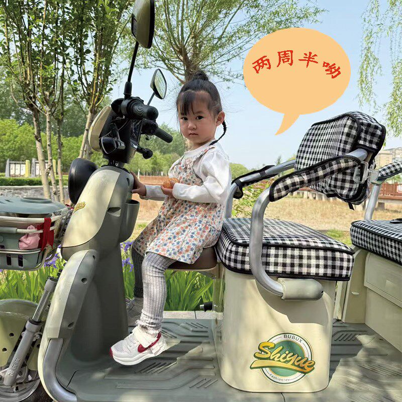 三轮电动车儿童座椅摩托车前置电瓶车宝宝小孩婴儿安全坐椅踏板车