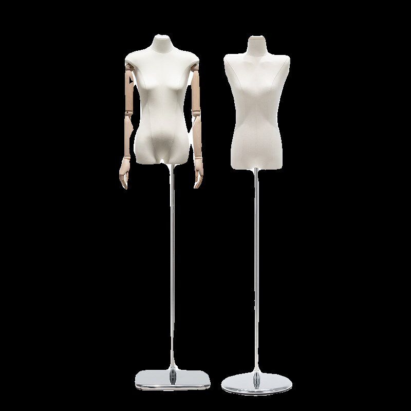 服装店展示架模特道具女模特大胸小胸平肩女装假人半全身橱窗展示