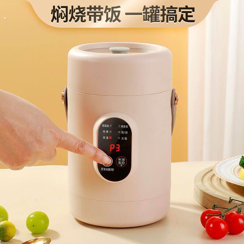 2024新款插电可加热焖烧杯自带饭盒保温桶汤壶粥可携式闷烧锅大容