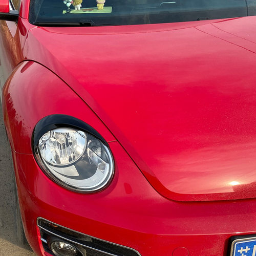 适用大众甲壳虫beetle 12-18款灯眉前大灯车贴跨境外饰改装配件