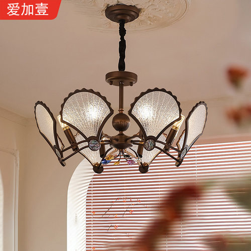 中古风客厅吊灯美式复古高端