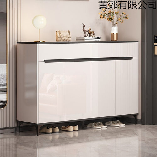 鞋柜家用门口轻奢现代玄关柜入户进门靠墙阳台收纳储物柜简易鞋架