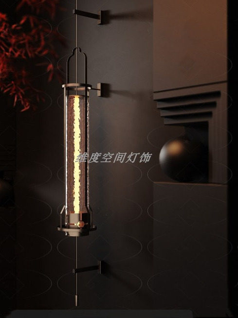 现代简约中式会所大厅壁灯酒店别墅客厅灯设计师款过道吸吊灯其他