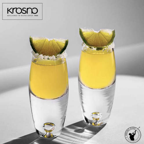 KROSNO波兰进口80ml透明水晶玻璃烈酒杯白酒杯餐吧一口杯小酒