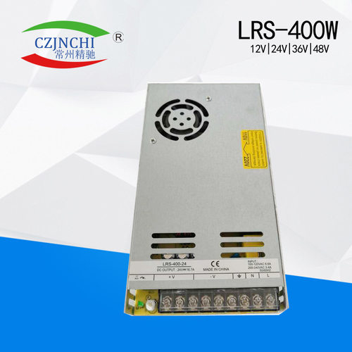 超薄LRS-400-12/24v铭伟同款恒压电源12V400W24V16.7直流工控设备
