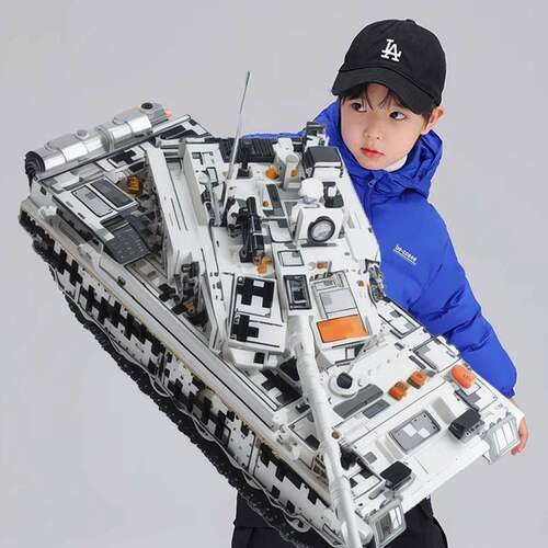 2025新品巨大款99A坦克积木模型儿童益智高难度拼装玩具男孩礼物