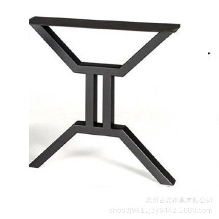 办公桌茶桌铁艺桌 脚工业风餐桌金属桌腿 简约创意五金家具桌子腿