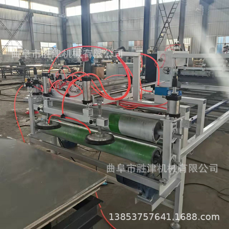 自动吸板上料PVC覆膜机 正逆辊棍涂胶贴面机 竹木纤维墙板平贴机
