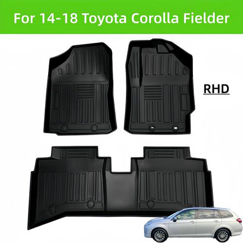For 14-18 Corolla Fielder RHD TPE Car Floor Mat/RearTrunkMat