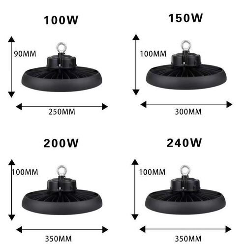 UFO工矿灯100W150W200W厂房照明防水防尘节能省电安装便捷