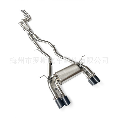 适用于宝马M3 M4 G80 G82 3.0T 2019-2023隔热猫背排气管