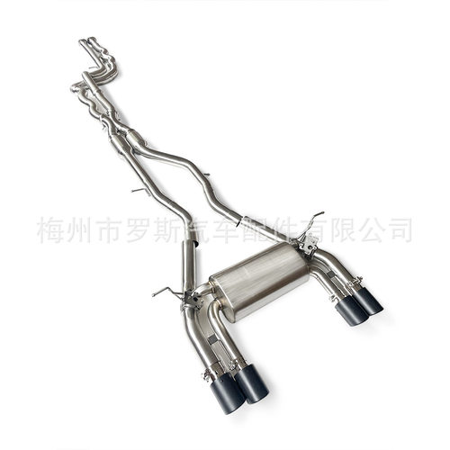 适用于宝马M3 M4 G80 G82 3.0T 2019-2023隔热猫背排气管