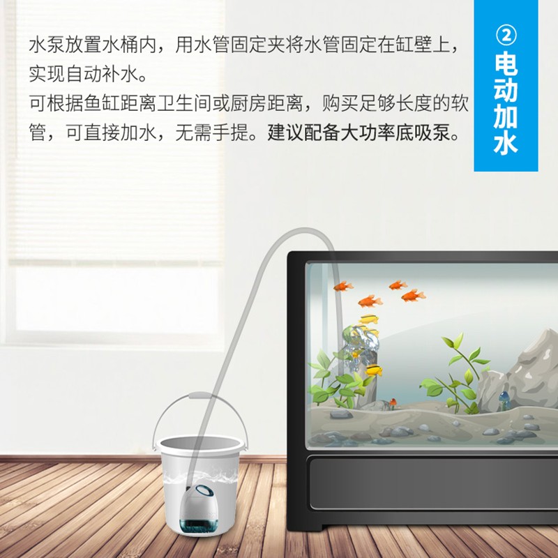 鱼缸电动换水器套装硅胶换水管排水软管水族箱抽水泵吸鱼便加水管