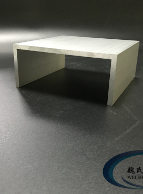 U型槽铝140*60*6mm内径128mm氧化槽铝工业铝槽铝导轨滑轨支撑型材