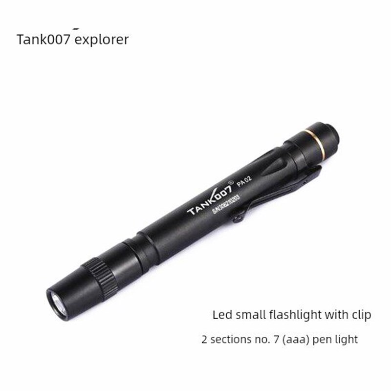 TANK007瞳孔笔灯led医生手电筒口腔耳鼻喉手灯铝合金白光 7号电池