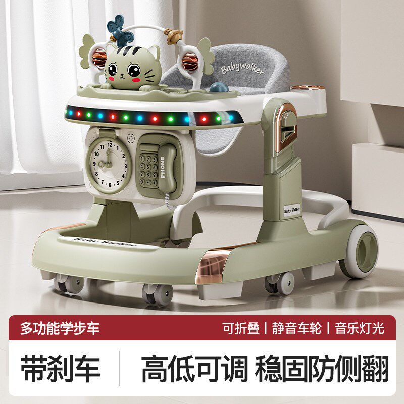 新款宝宝学步车婴儿学走路可坐可推多功能助步车学行车防O型腿