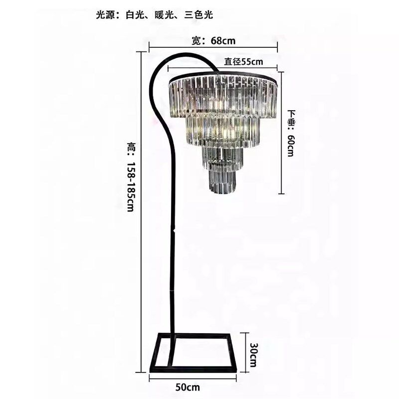 新款婚庆道具亚克力水晶冰条路引灯舞台布置创意灯具T台装饰道具