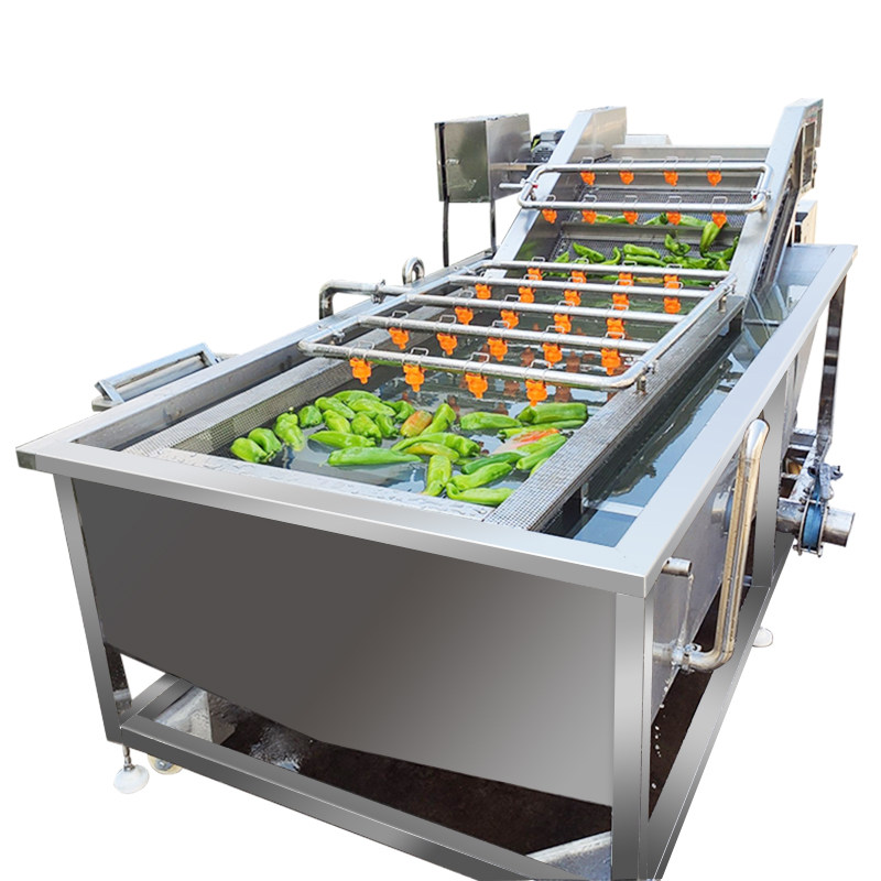 洗菜机商用大型全自动果蔬清洗流水线多功能去农残蔬菜气泡消毒机