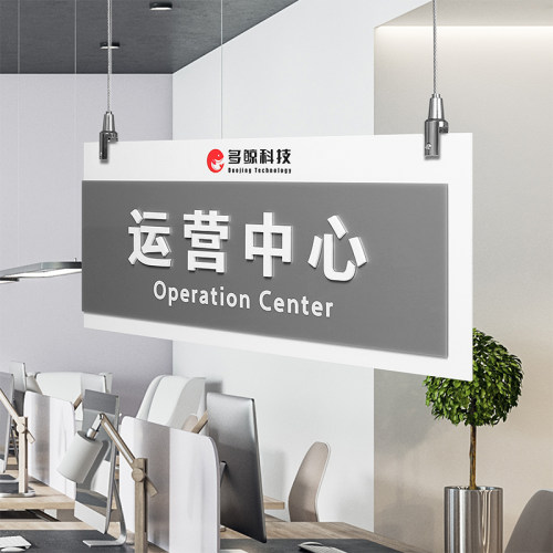 办公室吊牌部门挂牌亚克力悬挂式门牌工厂车间仓库区域标牌标识牌