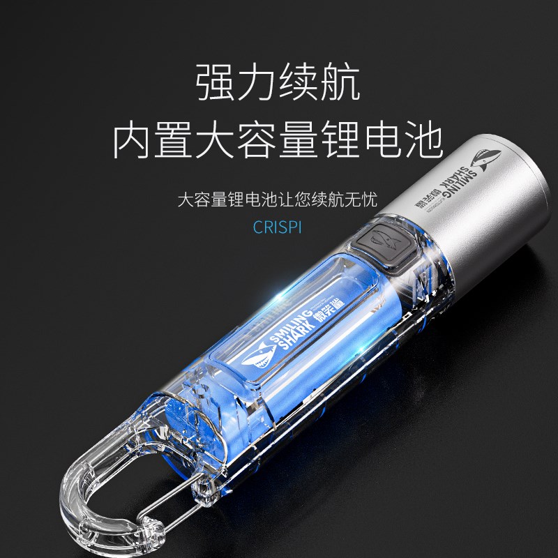 强光手电筒充电带侧灯超亮露营灯小型便携户外登山超长续航手电筒