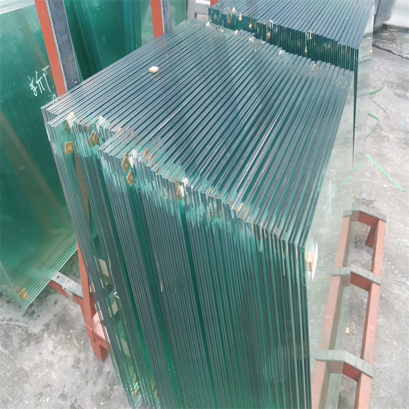 双层钢化夹胶玻璃定制阳光房楼梯护栏雨棚玻璃磨砂彩色玻璃隔断墙