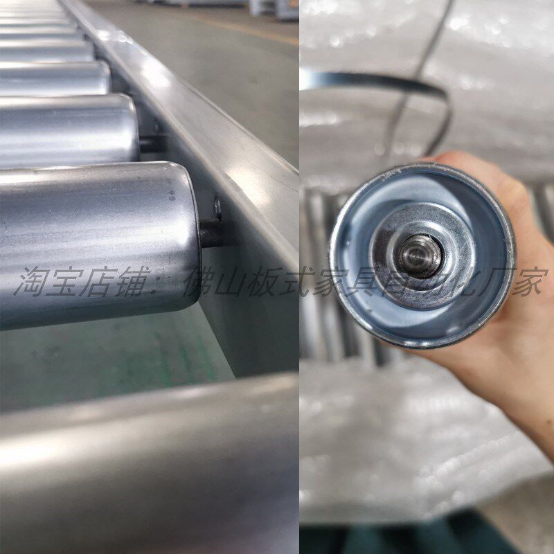 地滚线无动力滚筒输送机滑轮流水线手推滚筒线打包滚台装配生产线