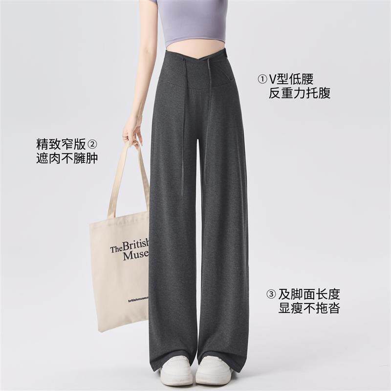 孕妇裤子春夏外穿不掉裆夏季薄款孕期不勒肚子阔腿休闲直筒裤夏装